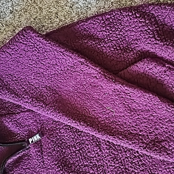 AWESOME VS PINK 1/4 ZIP PURPLE FLEECE - Picture 9 of 13